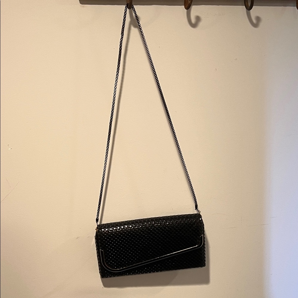 Unique Vintage Black Beaded Clutch